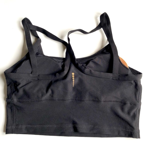 NEW Cami Bralette Racerback Straps Removable Pads Small Black Women NWOT - Picture 2 of 16